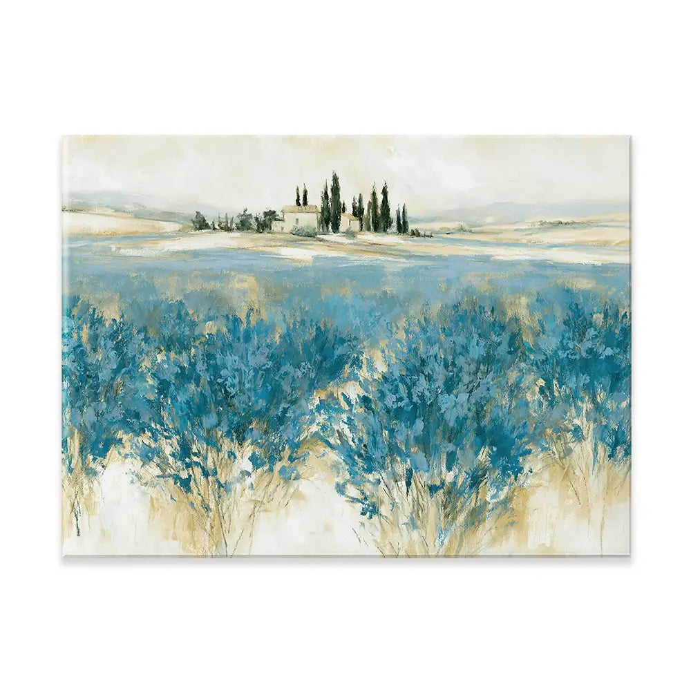 Tuscan Lavender Field Horizon Canvas Print Tuscan Lavender Field Horizon Canvas Print wall art product Chromatic Storm Studio