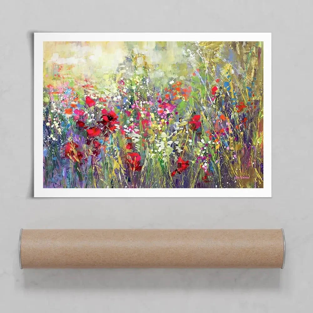 Tuscan Wildflower Field Art Print Tuscan Wildflower Field Art Print wall art product Leon Devenice