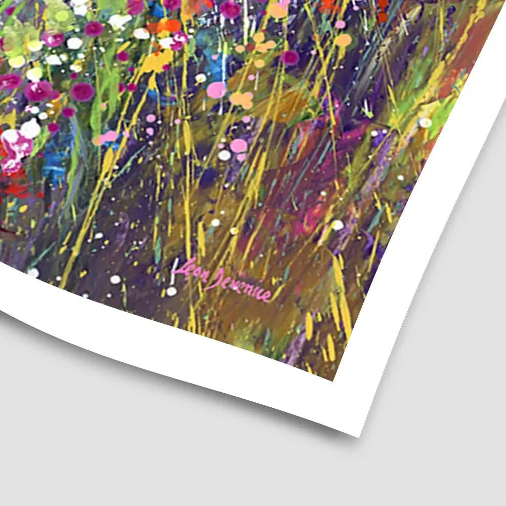 Tuscan Wildflower Field Art Print Tuscan Wildflower Field Art Print wall art product Leon Devenice