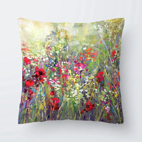 Tuscan Wildflower Field Cushion Tuscan Wildflower Field Cushion wall art product Leon Devenice
