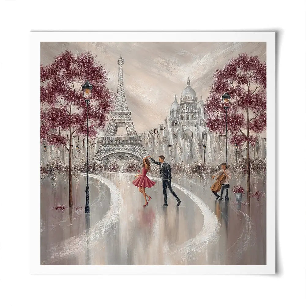 Twirl Paris Dance Square Art Print Twirl Paris Dance Square Art Print wall art product Isabella Karolewicz