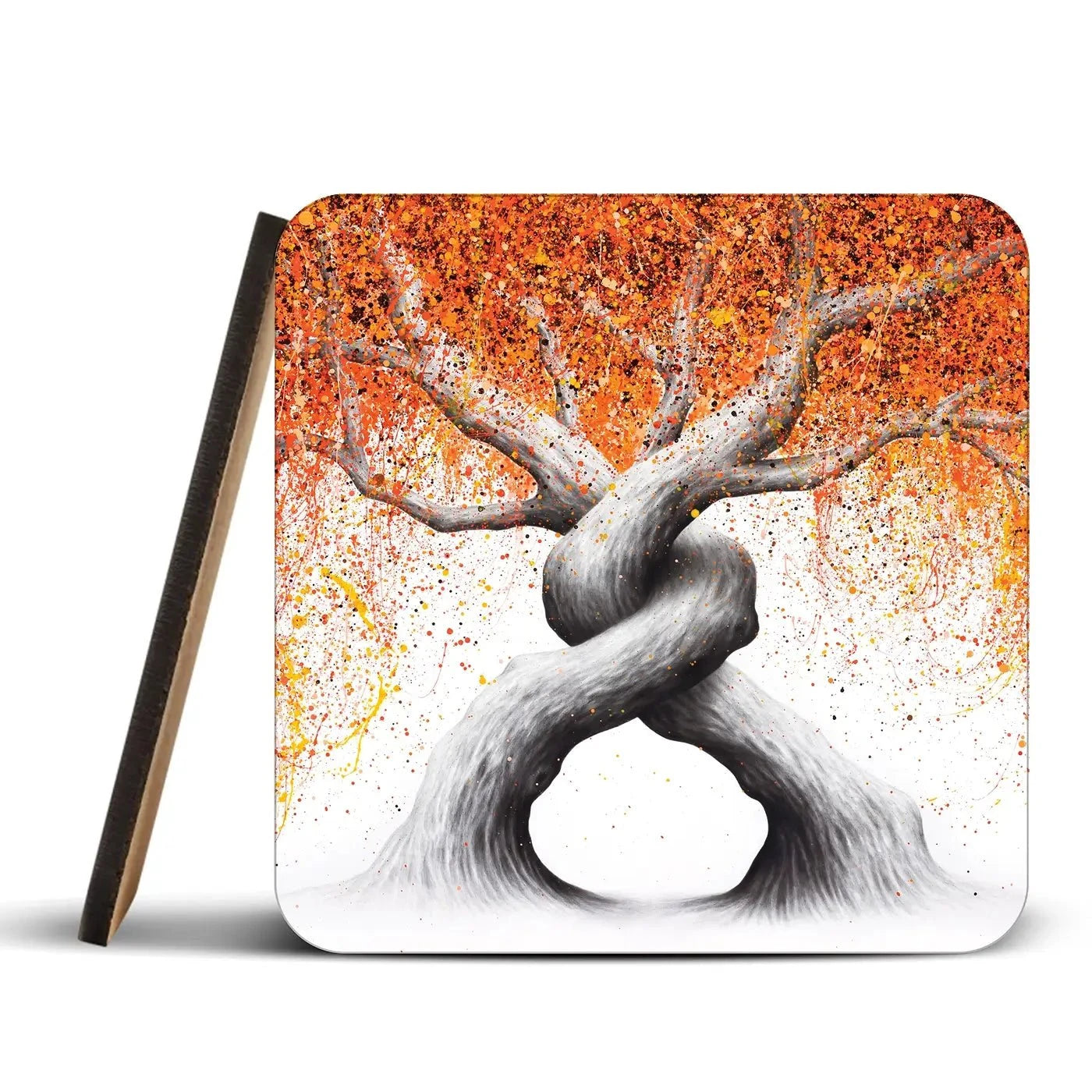 Twisting Love Trees Coaster Set Twisting Love Trees Coaster Set | Twisting Love Trees Art Coasters wall art product Ashvin Harrison