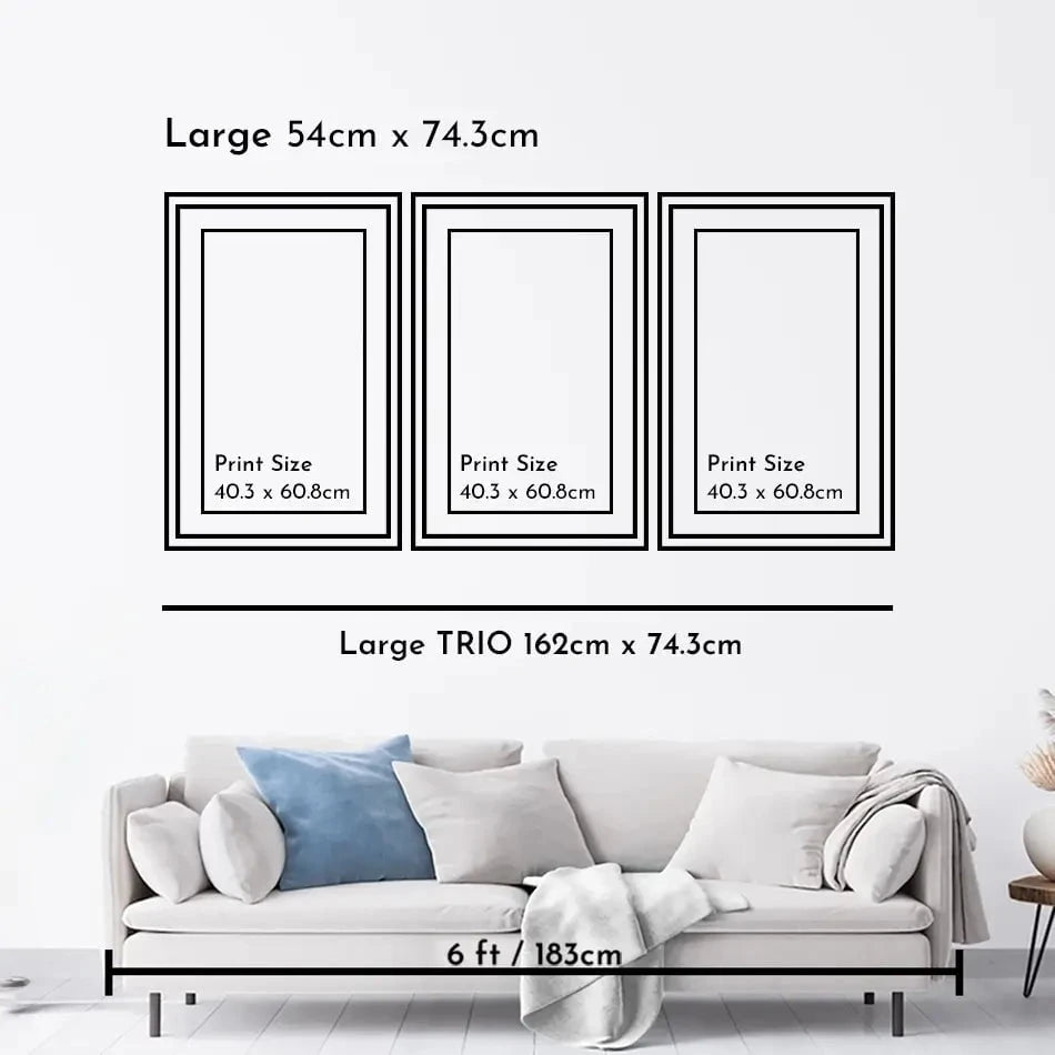 Two Autumn Trees Framed Art Print Trio Two Autumn Trees Framed Art Print Trio wall art product Osnat Tzadok