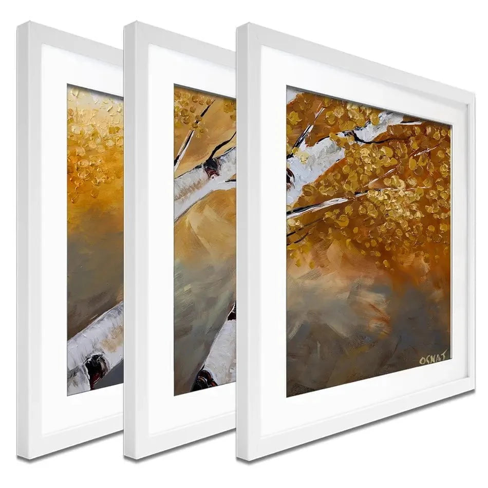 Two Autumn Trees Framed Art Print Trio Two Autumn Trees Framed Art Print Trio wall art product Osnat Tzadok