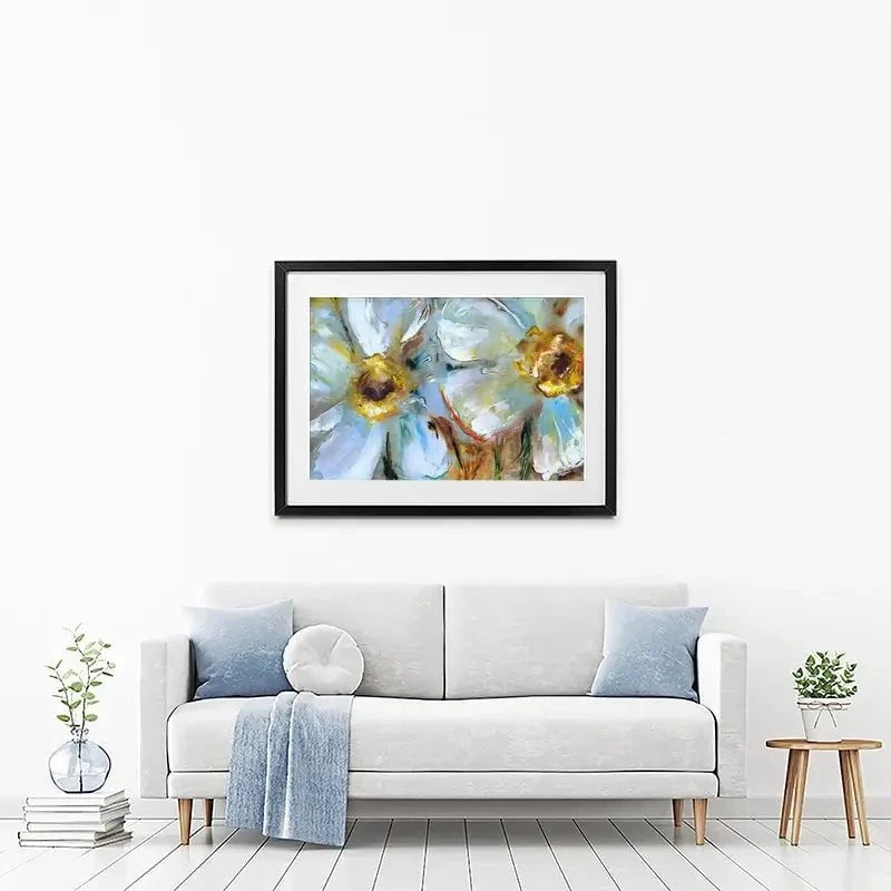 Two Daisies Framed Art Print Two Daisies Framed Art Print wall art product Ingaga / Shutterstock