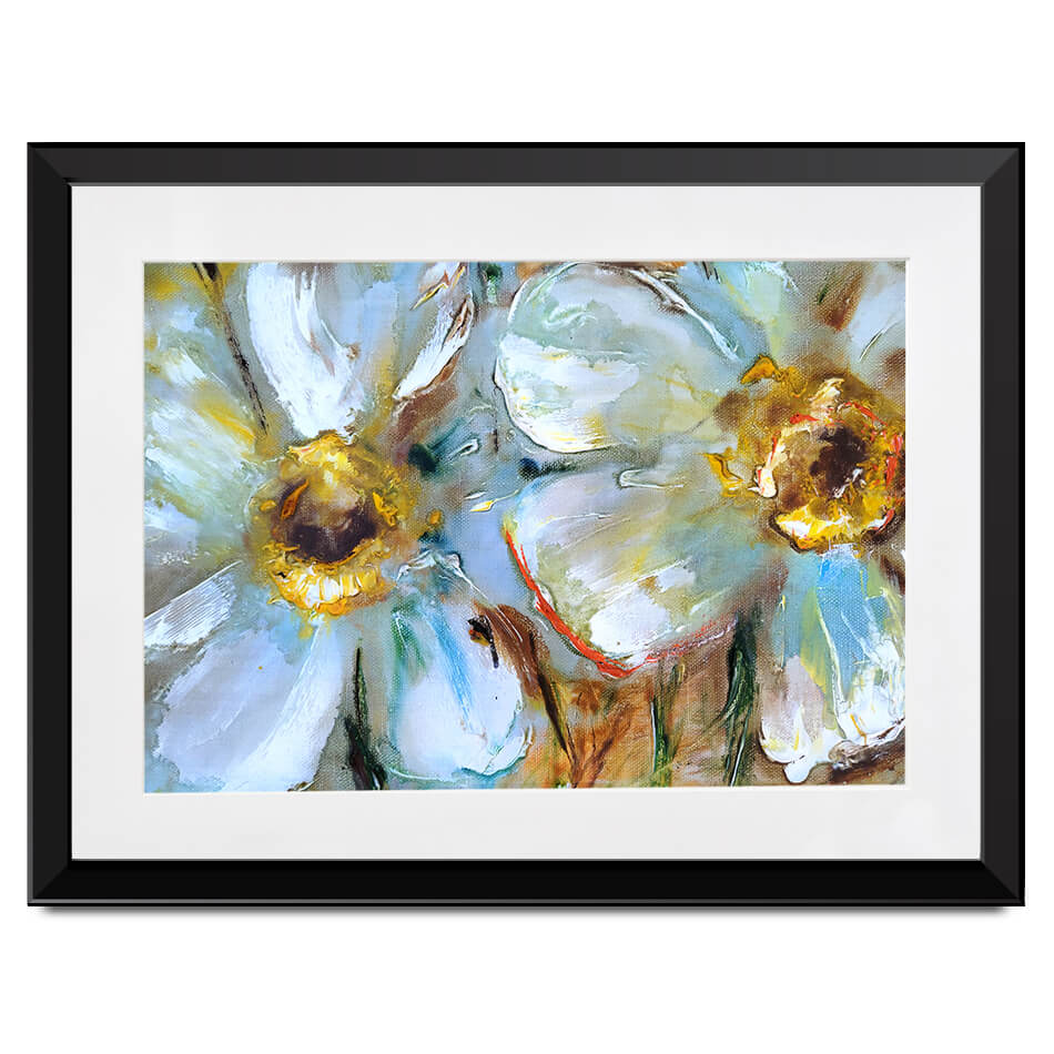 Two Daisies Framed Art Print Two Daisies Framed Art Print wall art product Ingaga / Shutterstock