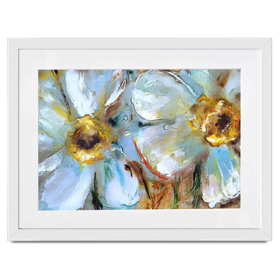 Two Daisies Framed Art Print Two Daisies Framed Art Print wall art product Ingaga / Shutterstock