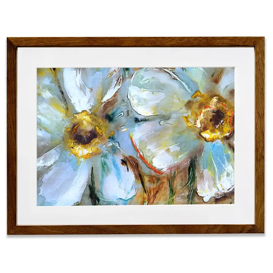 Two Daisies Framed Art Print Two Daisies Framed Art Print wall art product Ingaga / Shutterstock