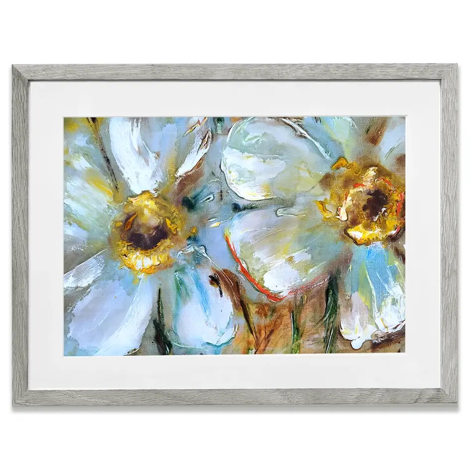 Two Daisies Framed Art Print Two Daisies Framed Art Print wall art product Ingaga / Shutterstock