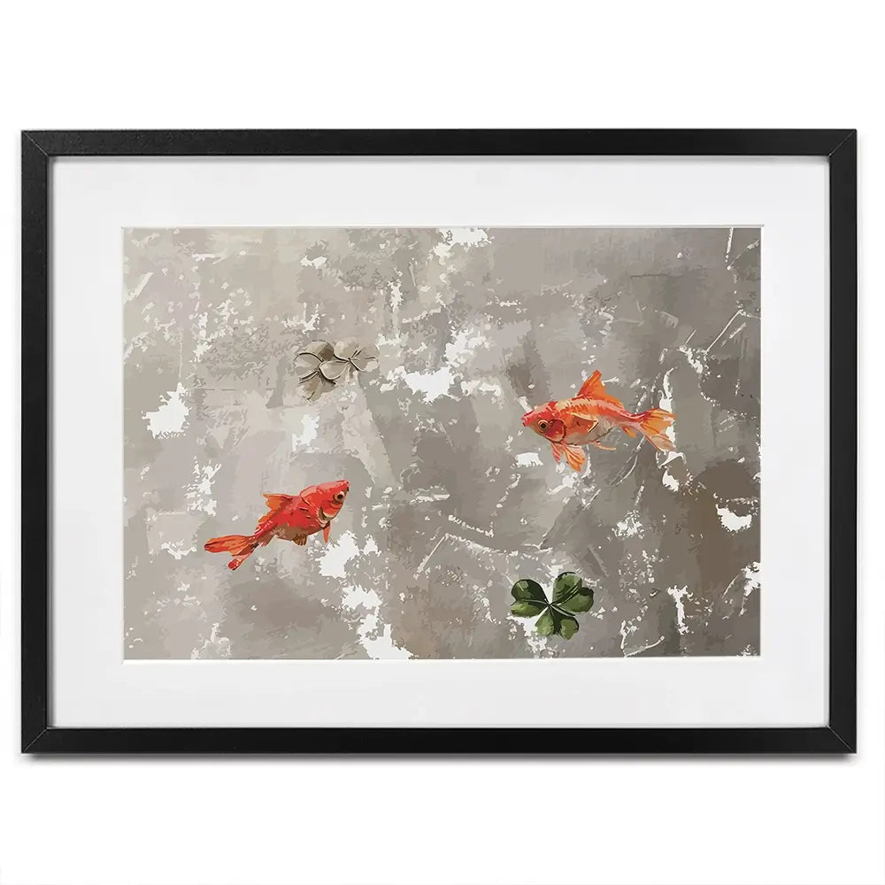 Two Fish Framed Art Print Two Fish Framed Art Print wall art product Art Print Shop
