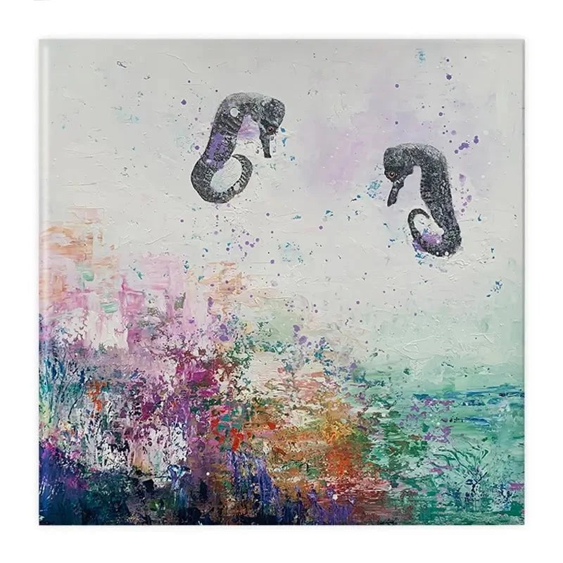 Two Seahorses Canvas Print Two Seahorses Canvas Print wall art product Laure Bury