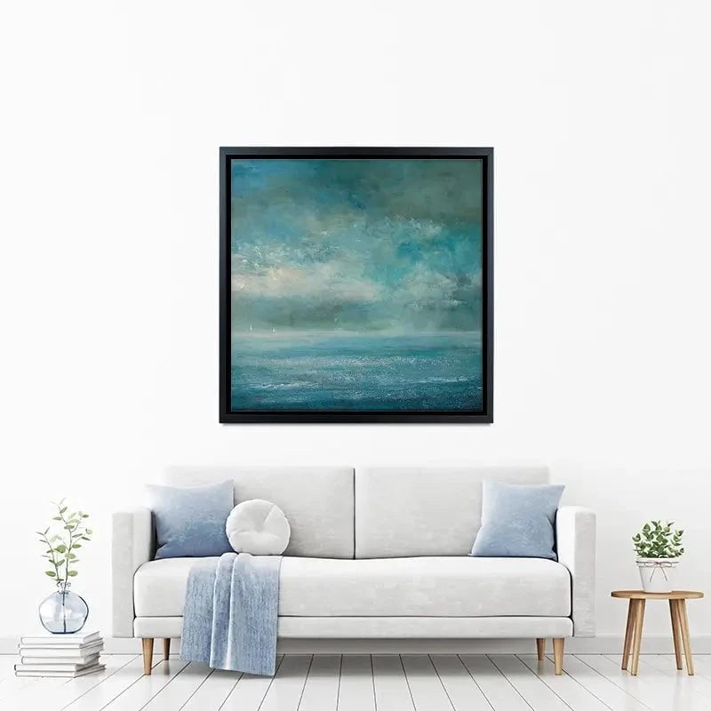 Two Yachts In The Blue Canvas Print Two Yachts In The Blue Canvas Print wall art product Craig Askew