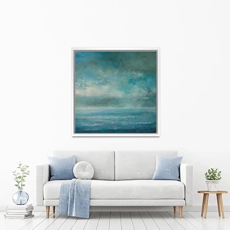Two Yachts In The Blue Canvas Print Two Yachts In The Blue Canvas Print wall art product Craig Askew