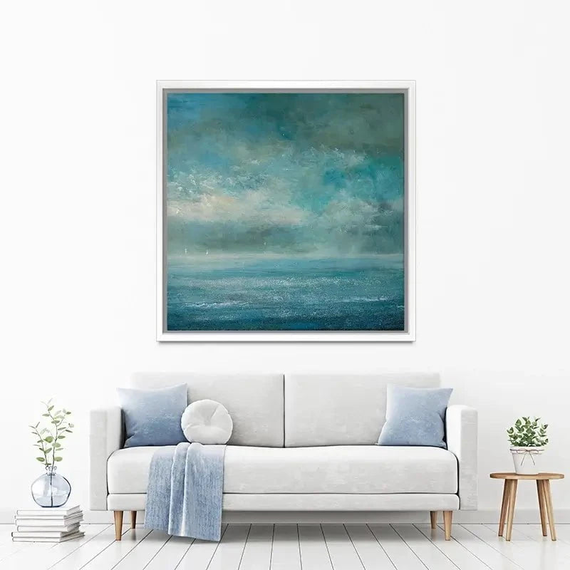 Two Yachts In The Blue Canvas Print Two Yachts In The Blue Canvas Print wall art product Craig Askew