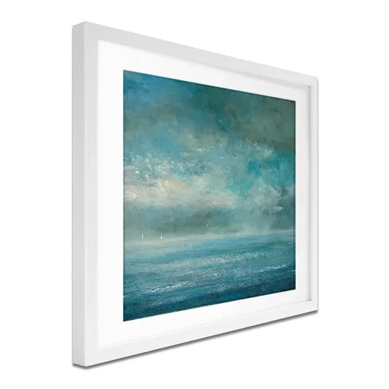 Two Yachts In The Blue Framed Art Print Two Yachts In The Blue Framed Art Print wall art product Craig Askew