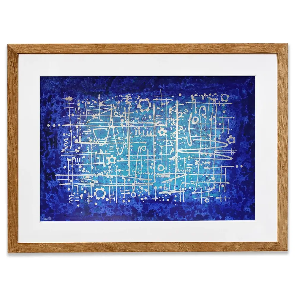 Ultramarine Framed Art Print Ultramarine Framed Art Print wall art product Maria Moretti