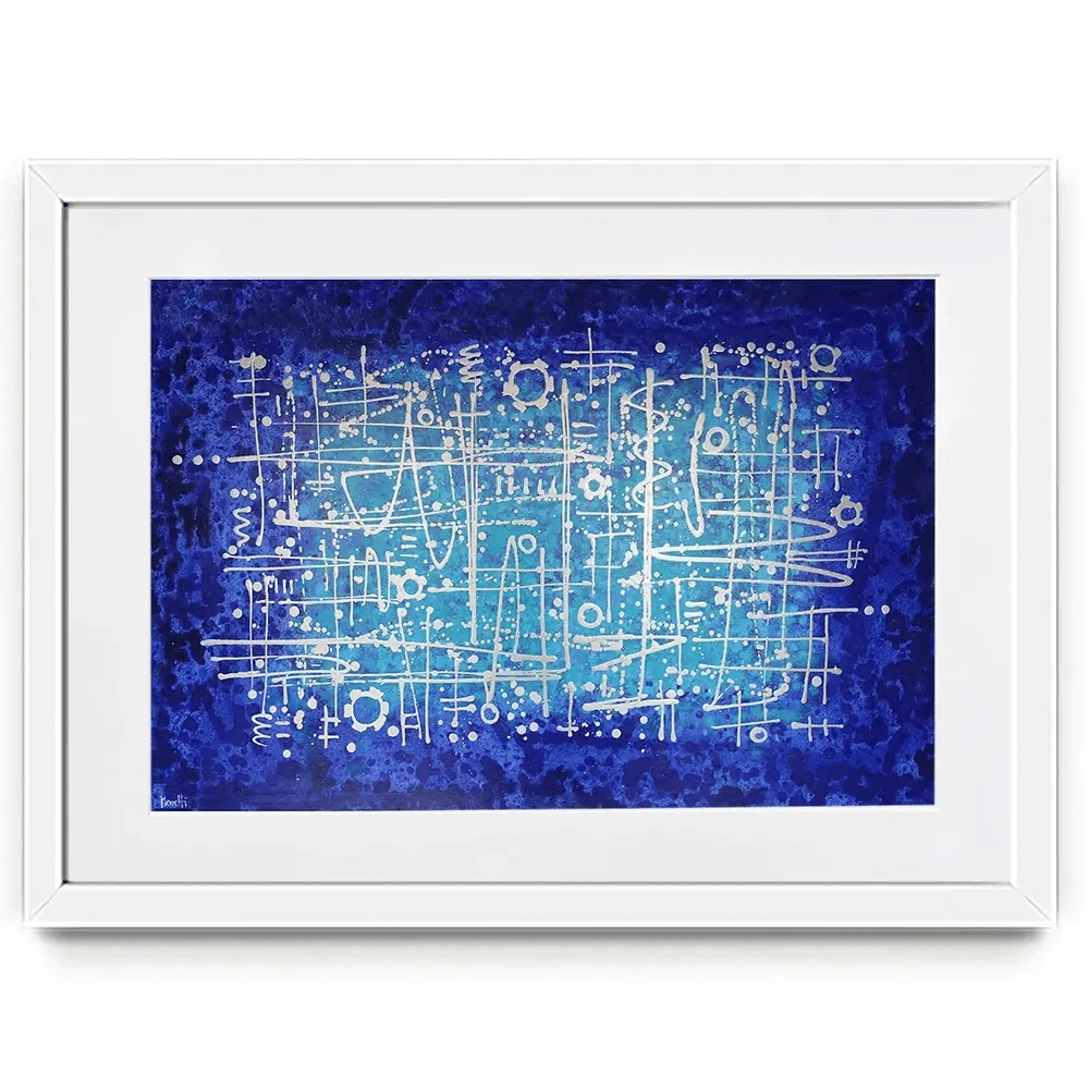 Ultramarine Framed Art Print Ultramarine Framed Art Print wall art product Maria Moretti