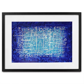 Ultramarine Framed Art Print Ultramarine Framed Art Print wall art product Maria Moretti