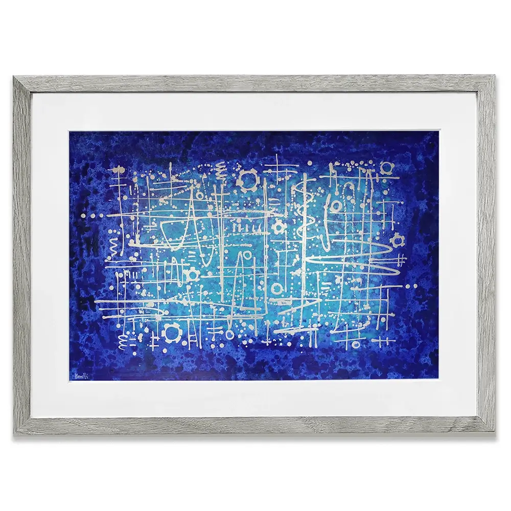 Ultramarine Framed Art Print Ultramarine Framed Art Print wall art product Maria Moretti