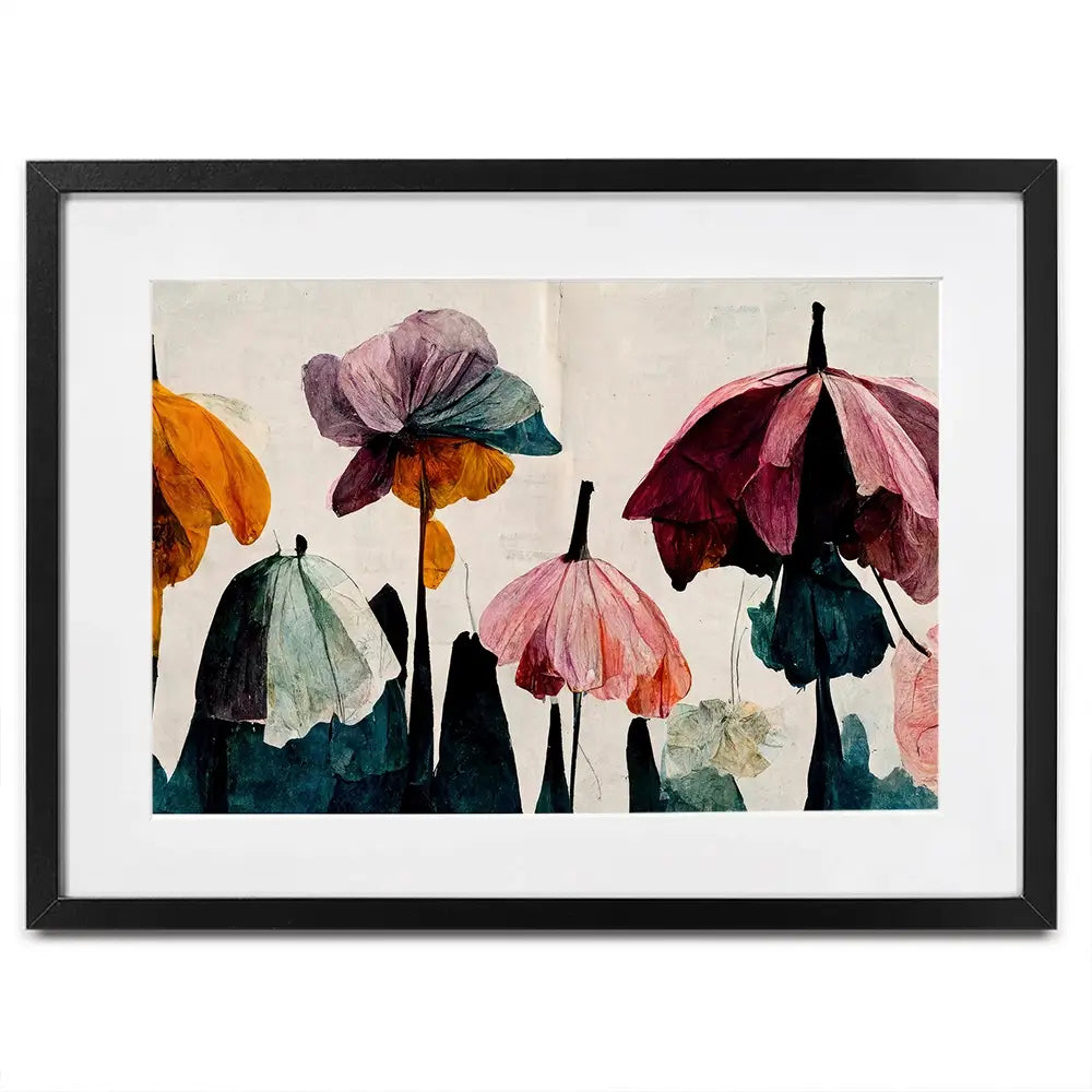 Umbrella Flowers Framed Art Print Umbrella Flowers Framed Art Print wall art product Treechild
