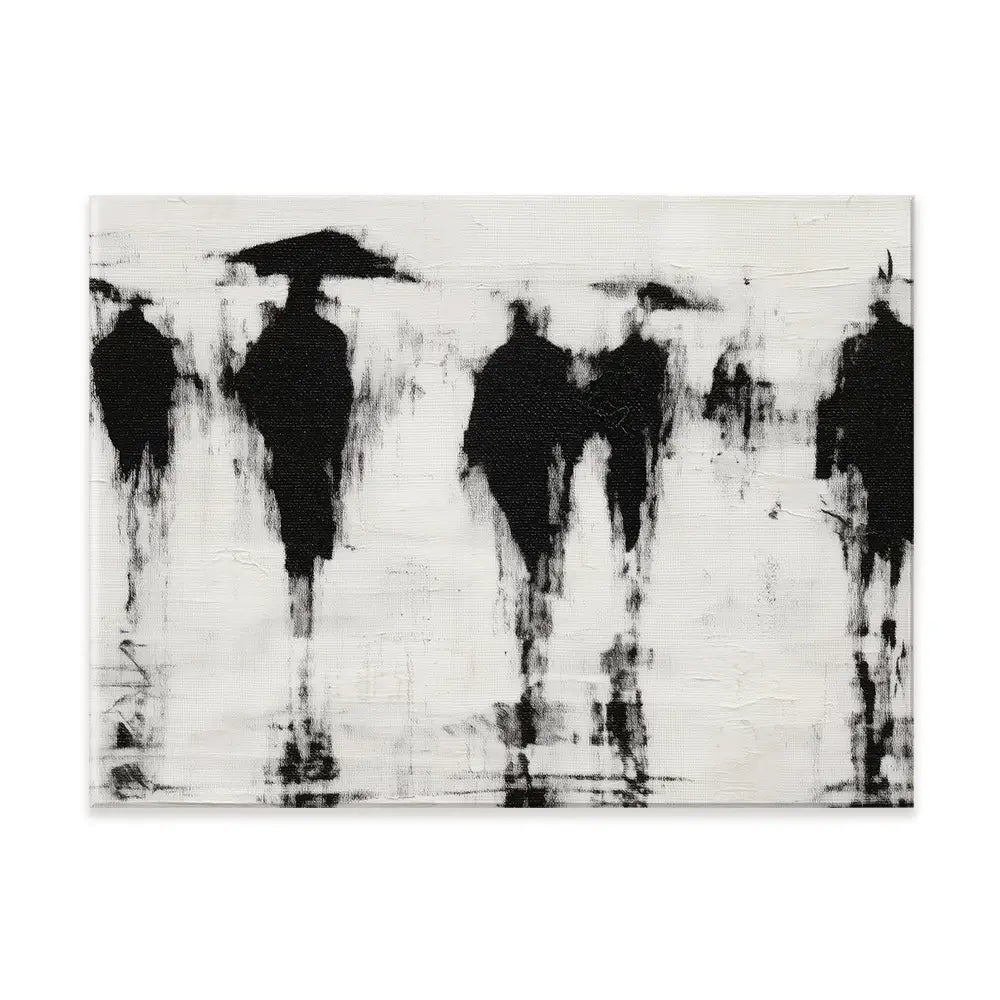 Umbrella Silhouettes Canvas Print Umbrella Silhouettes Canvas Print wall art product Chromatic Storm Studio