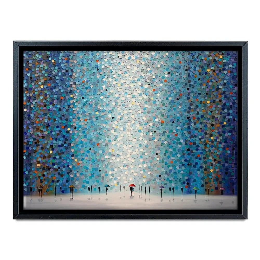 Umbrellas At Night Canvas Print Umbrellas At Night Canvas Print | Abstract Canvas Art | Umbrella Art wall art product Ekaterina Ermilkina
