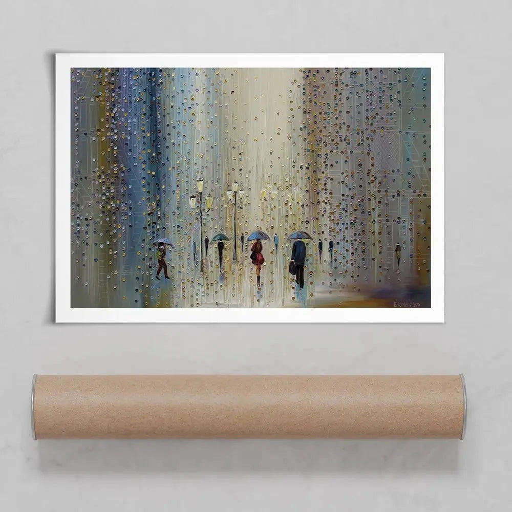 Under A Rainy Sky Art Print Under A Rainy Sky Art Print wall art product Ekaterina Ermilkina