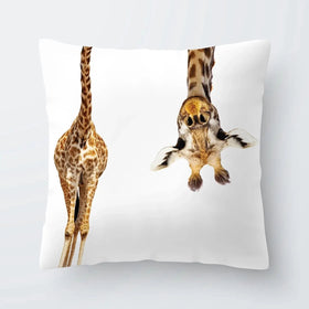 Upside Down Giraffe Cushion Upside Down Giraffe Cushion wall art product Sergey Novikov / Shutterstock