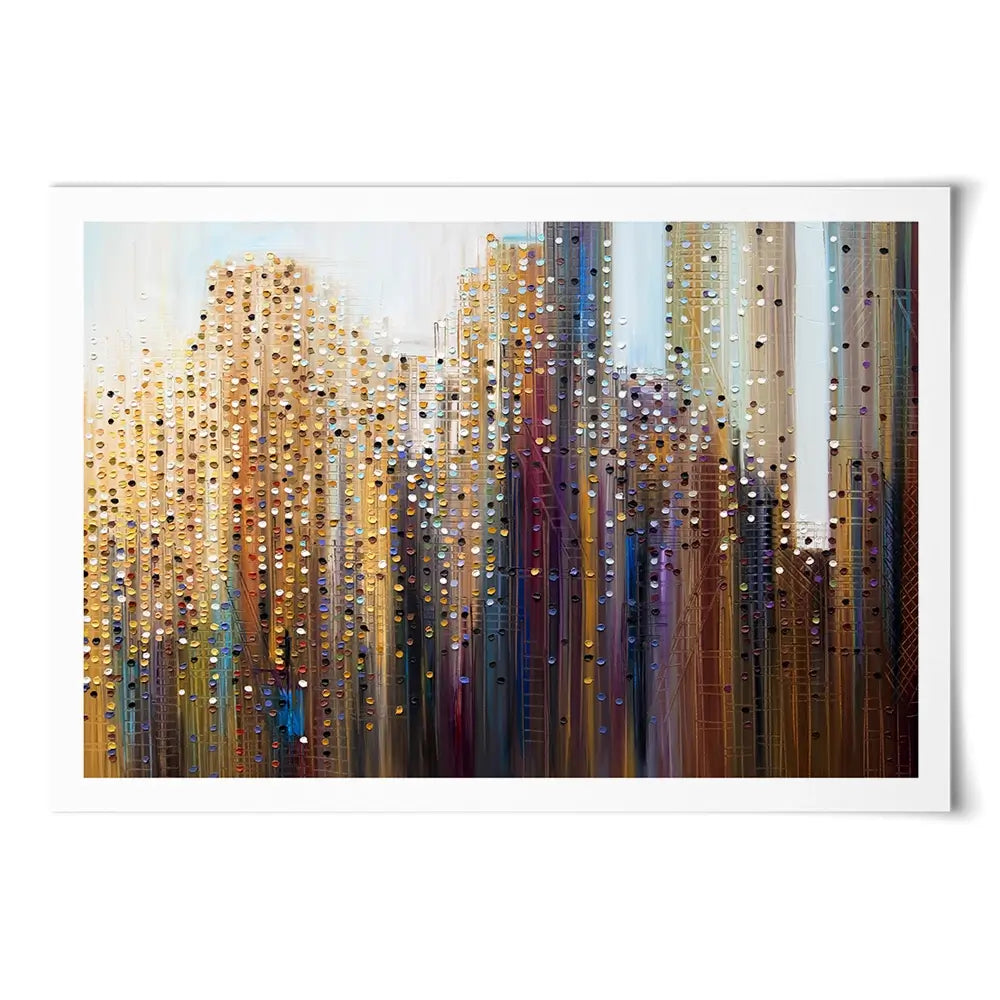 Urban Skyline Art Print Urban Skyline Art Print wall art product Ekaterina Ermilkina