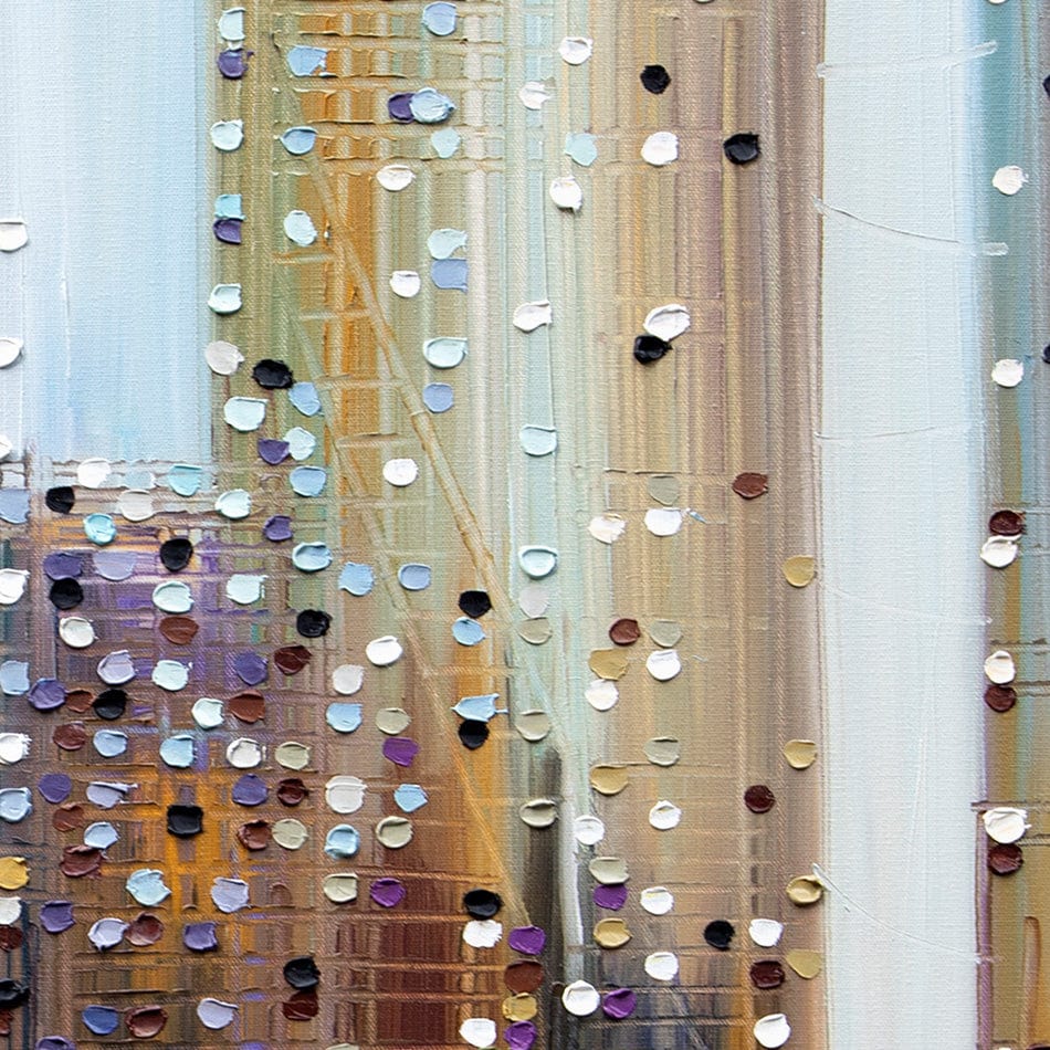 Urban Skyline Art Print wall art product Ekaterina Ermilkina / Independent