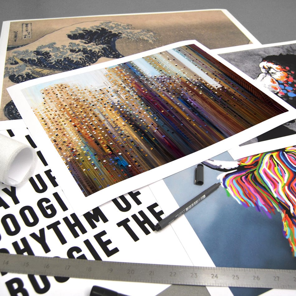 Urban Skyline Art Print wall art product Ekaterina Ermilkina / Independent