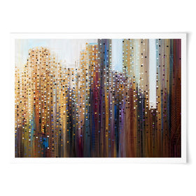 Urban Skyline Art Print wall art product Ekaterina Ermilkina / Independent