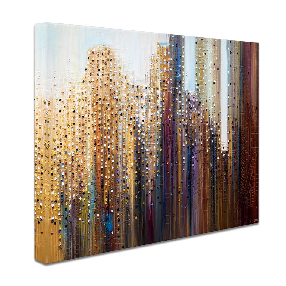 Urban Skyline Canvas Print wall art product Ekaterina Ermilkina / Independent