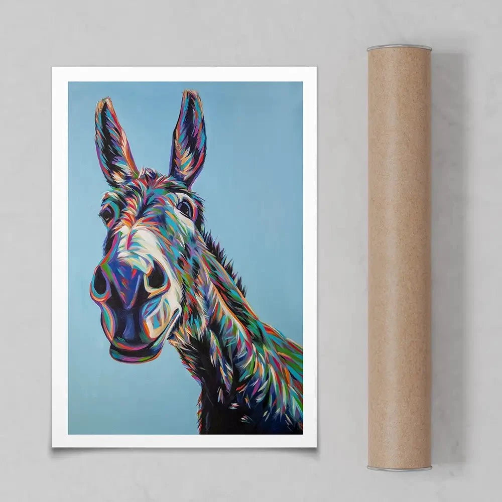 Valentine The Donkey Art Print Valentine The Donkey Art Print wall art product Carolee Vitaletti