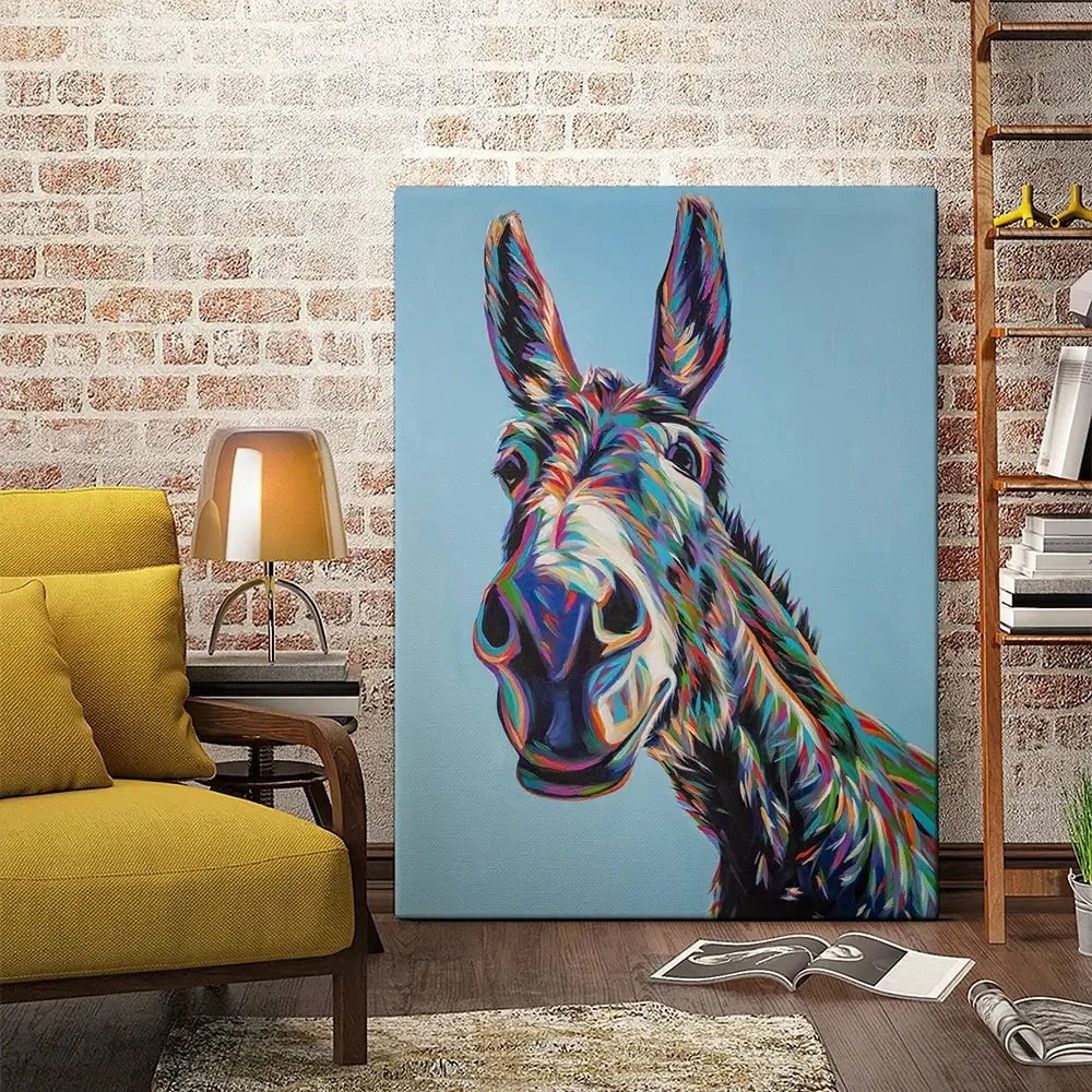 Valentine The Donkey Canvas Print Valentine The Donkey Canvas Print wall art product Carolee Vitaletti