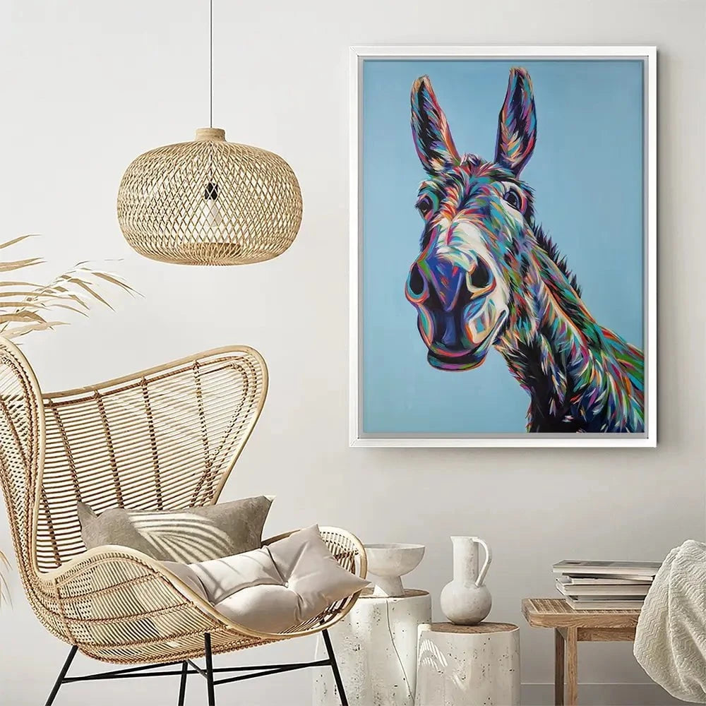 Valentine The Donkey Canvas Print Valentine The Donkey Canvas Print wall art product Carolee Vitaletti