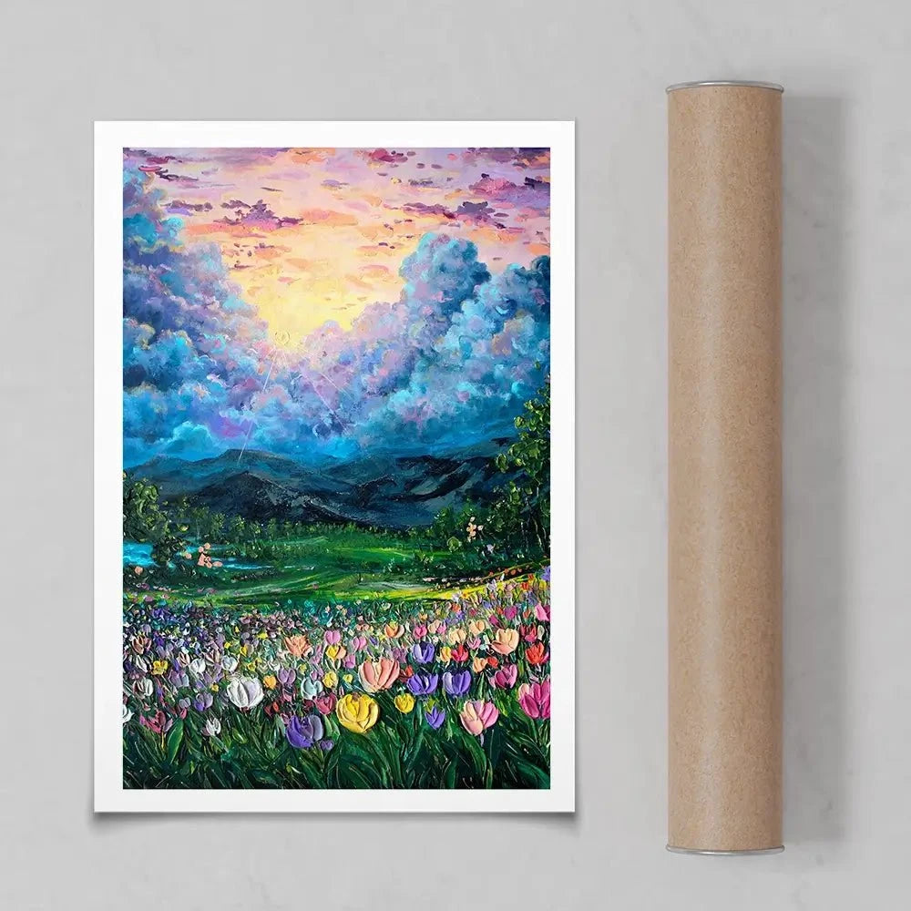 Valley Of Dreams Art Print Valley Of Dreams Art Print wall art product Nada Khatib