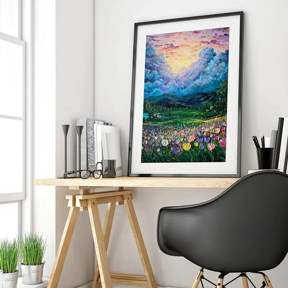 Valley Of Dreams Framed Art Print Valley Of Dreams Framed Art Print wall art product Nada Khatib