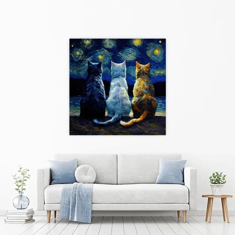 Van Gogh Three Cats Canvas Print Van Gogh Three Cats Canvas Print wall art product Svetlana Aleynikova