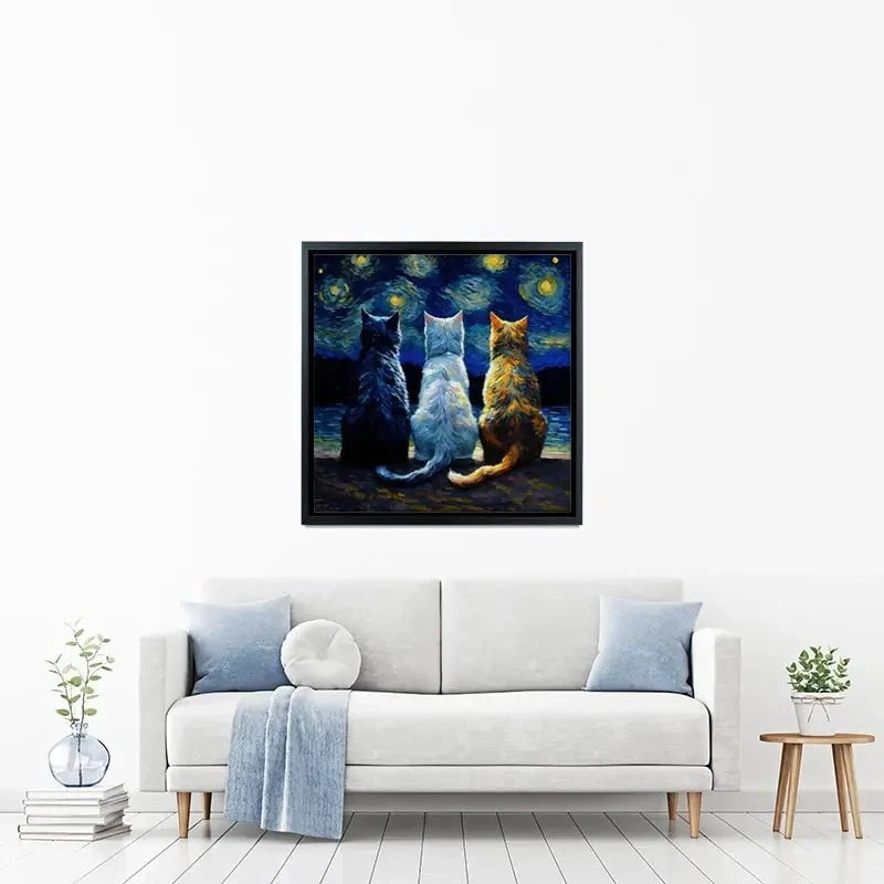 Van Gogh Three Cats Canvas Print Van Gogh Three Cats Canvas Print wall art product Svetlana Aleynikova