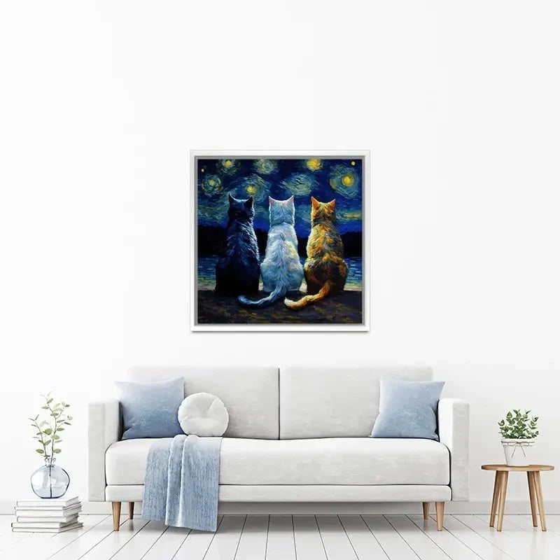 Van Gogh Three Cats Canvas Print Van Gogh Three Cats Canvas Print wall art product Svetlana Aleynikova