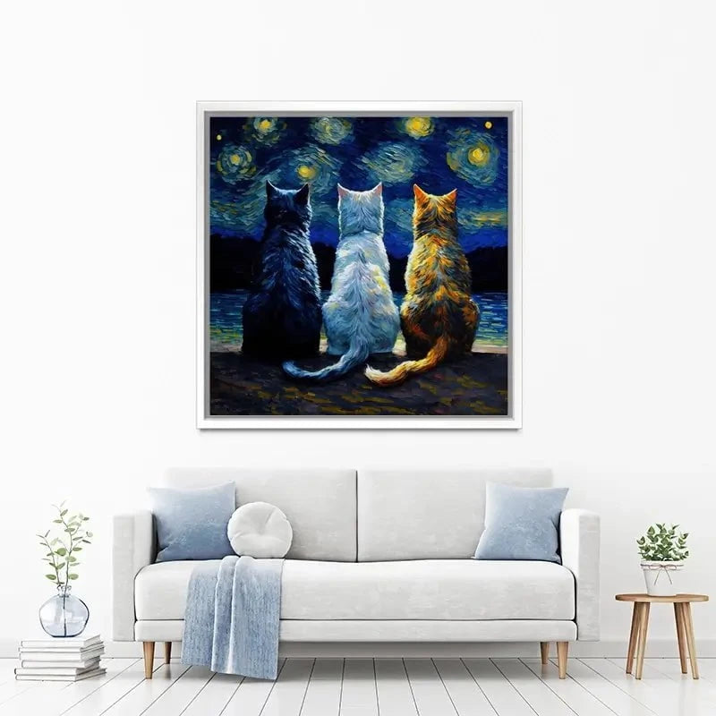 Van Gogh Three Cats Canvas Print Van Gogh Three Cats Canvas Print wall art product Svetlana Aleynikova