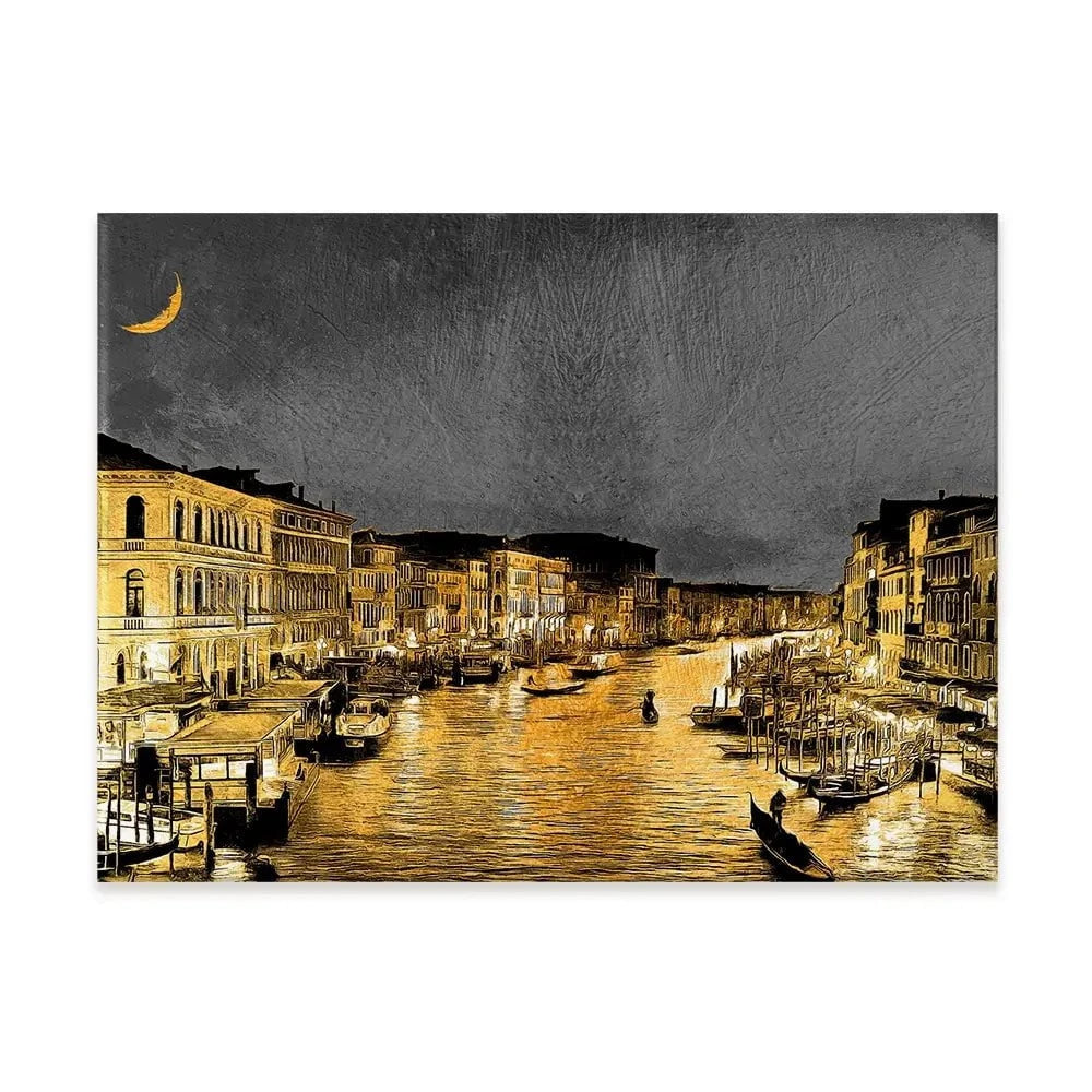 Venice Glow Canvas Print Venice Glow Canvas Print wall art product Mohammadreza Zeidabadi / Shutterstock