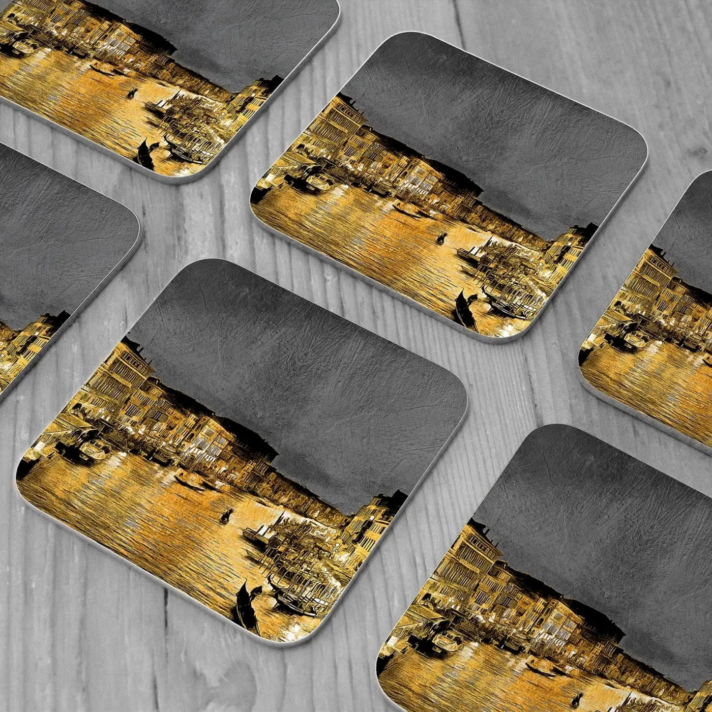 Venice Glow Coaster Set Rainbow Soul Tree Coaster Set | Rainbow Soul Tree Art Coasters wall art product Mohammadreza Zeidabadi / Shutterstock