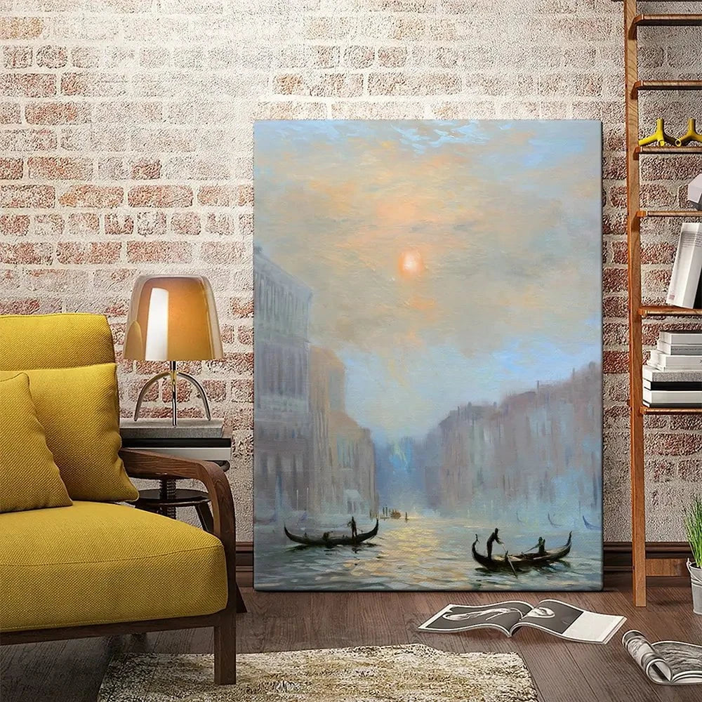 Venice Morning Mist Canvas Print Venice Morning Mist Canvas Print wall art product Chuck Larivey