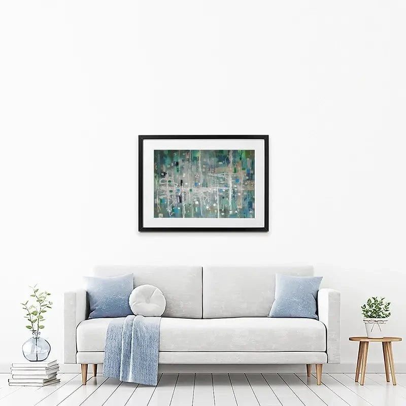Vert Framed Art Print Vert Framed Art Print wall art product Maria Moretti