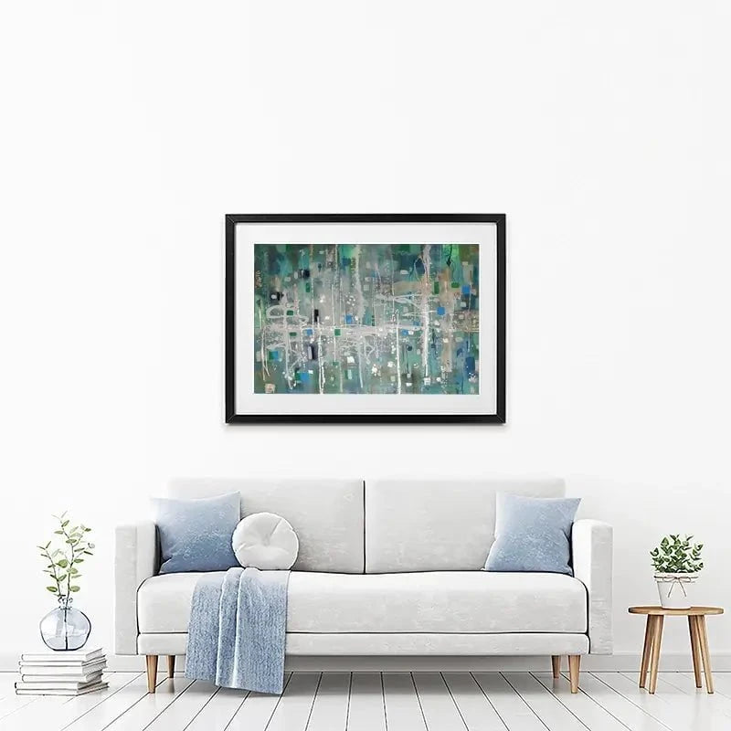 Vert Framed Art Print Vert Framed Art Print wall art product Maria Moretti