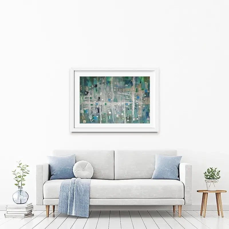 Vert Framed Art Print Vert Framed Art Print wall art product Maria Moretti