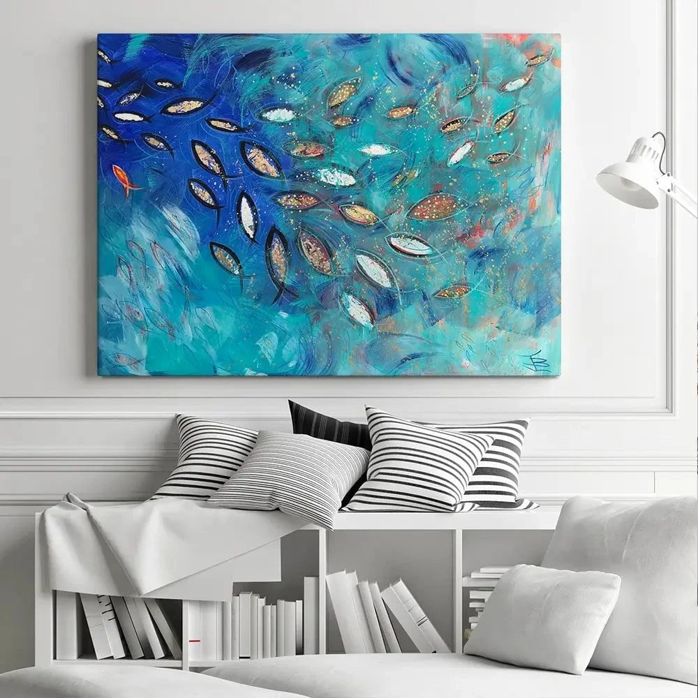 Very Fishy Canvas Print Very Fishy Canvas Print wall art product Jane Brookshaw