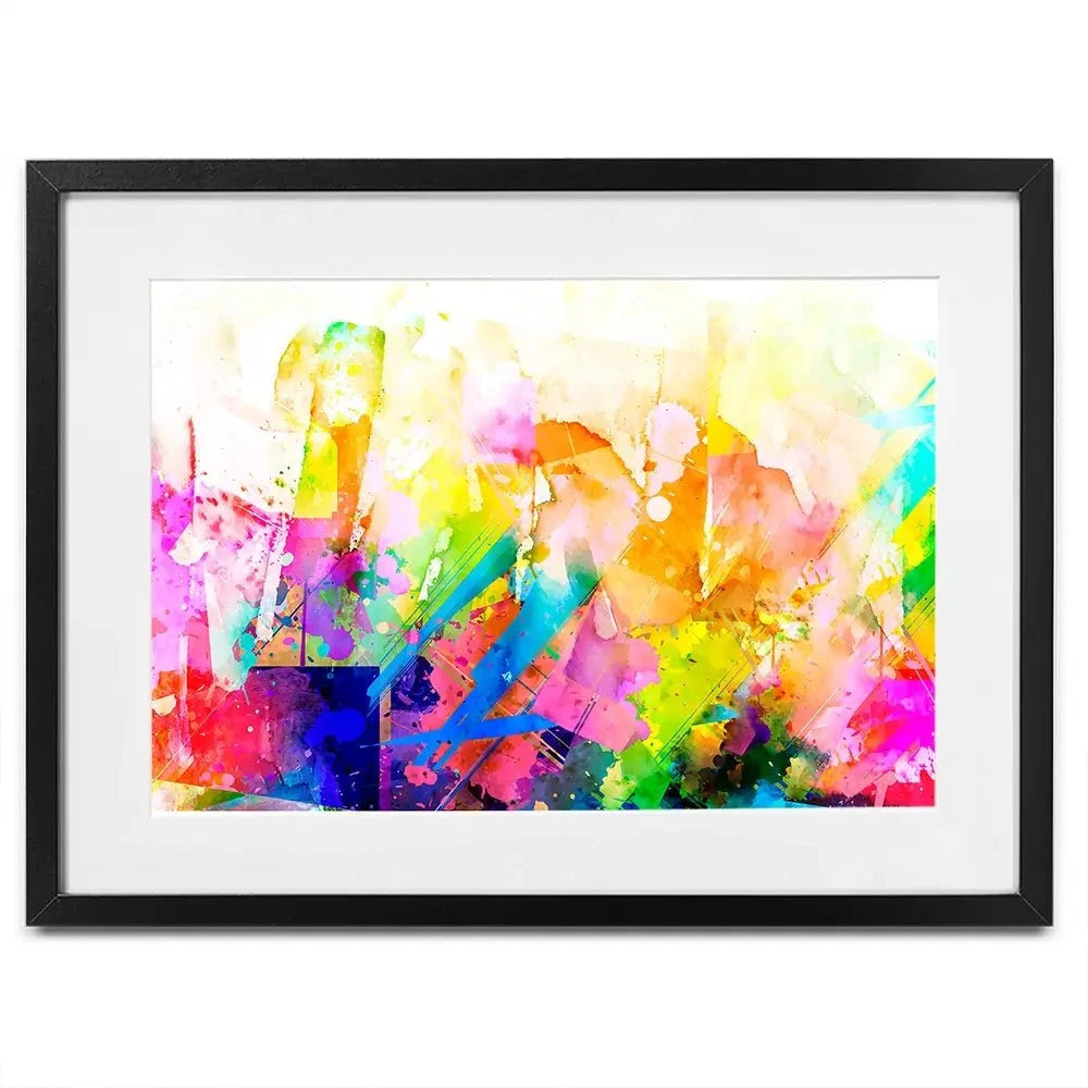 Vibrant Abstract Framed Art Print Vibrant Abstract Framed Art Print wall art product ARTEMENKO VALENTYN / Shutterstock